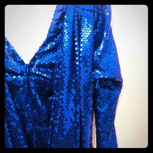 sequin v-neck drape dress ** BLACK FRI PRICE DROP